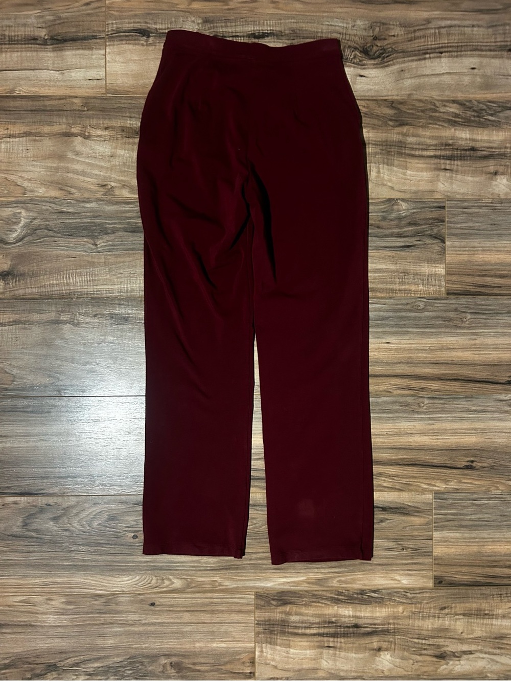 L.L. Bean Burgundy Wide-Leg Knit Pants